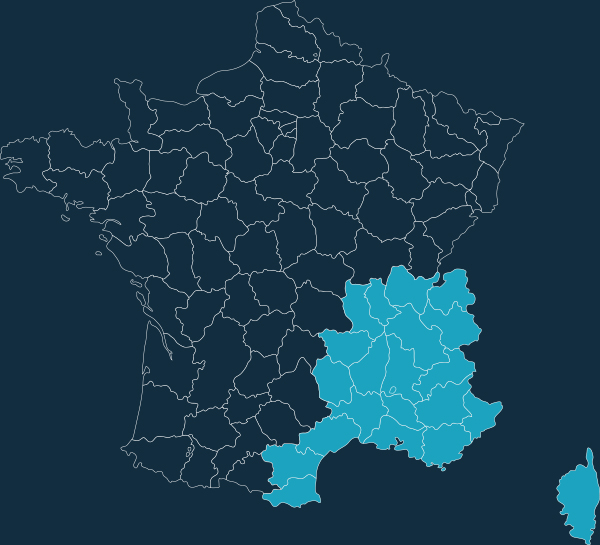 carte de la France tous les départements