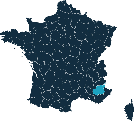 Carte de France Alpes-de-Haute-Provence