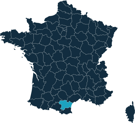 Carte de France Aude (11) punaises de lit