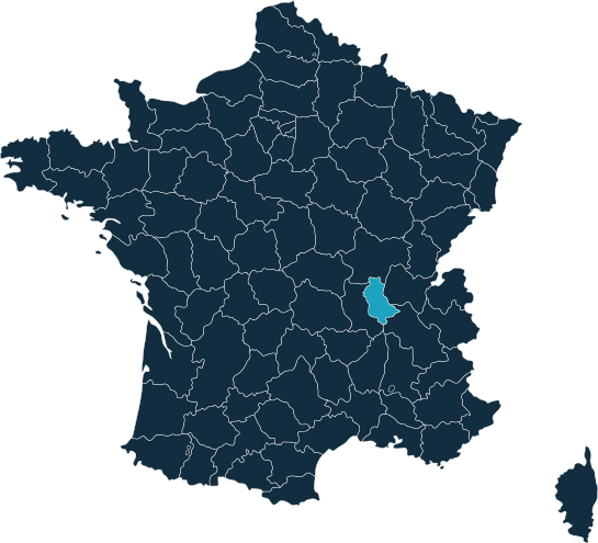 Carte France Rhône
