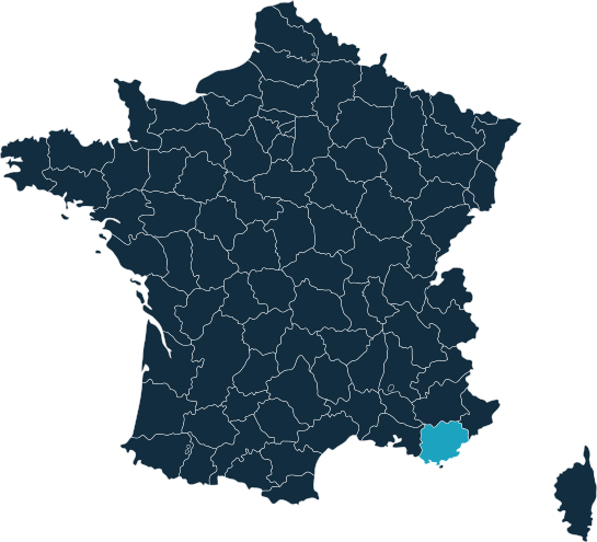 Carte de la France Var